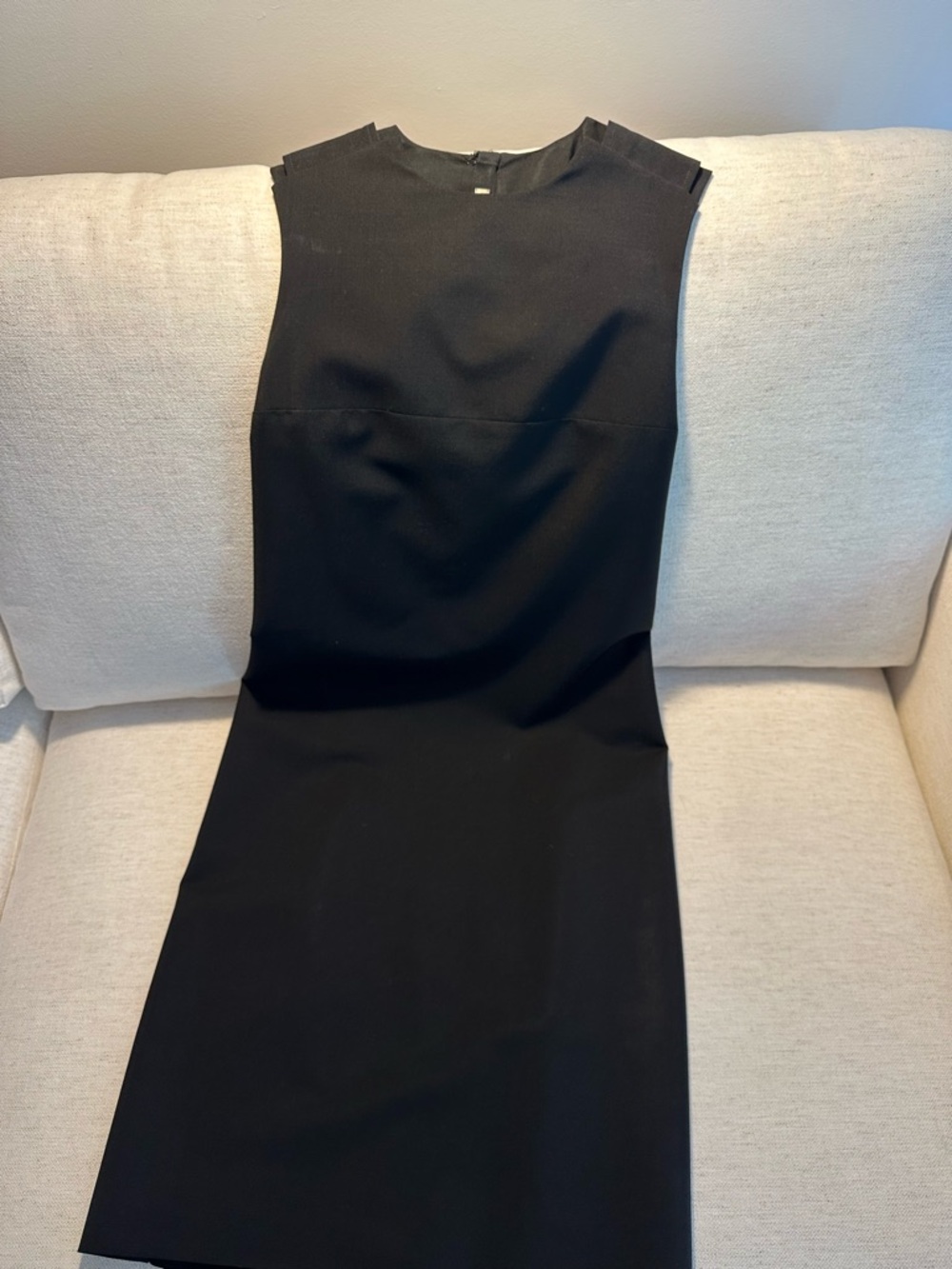 Acne Studios Classic Black Sleeveless Sheath Dress